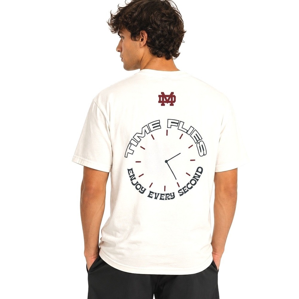 Mater Dei High School Seniors White Gildan T-Shirt MDHS Time Flies | Medium